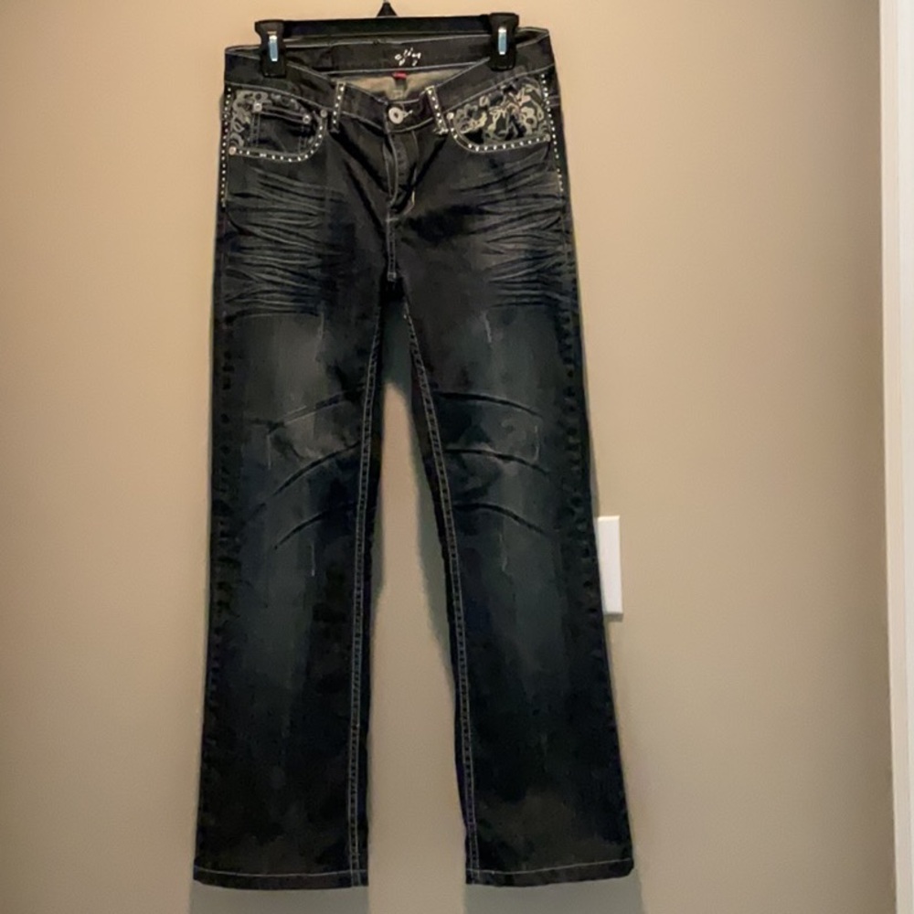 Firefly Black Studded Jeans